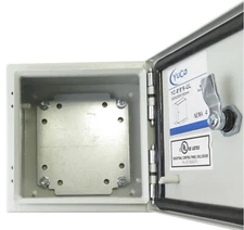 YuCo 8x8x6 Electrical Box IP66 Rated Nema Type 4 Enclosure Gland (Screw) Plate 