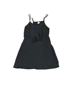 PAPER CRANE Women's Black Adjustable Sleeveless Strappy Dress ~ Size S ~ Lined