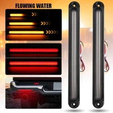 2X Trailer Truck LED Tail Light Bar Stop Rear Brake Turn Signal Flowing Running