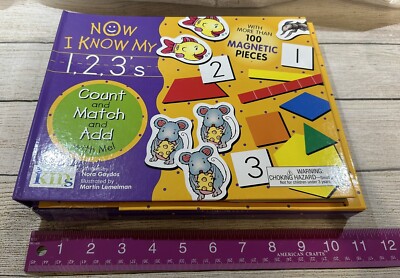 Now I Know My 1,2,3's Spiral Bound Count Match Add Workbook Set Nora Gaydos TbB7