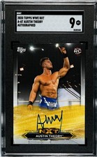 SGC 9 2020 TOPPS NXT AUSTIN THEORY AUTOGRAPHED CARD RC ROOKIE GRADED WWE