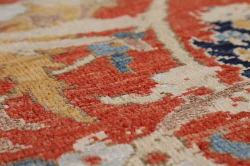 All-Over Floral Art & Craft Oriental Area Rug 8x10 Wool Handmade Living Room Rug - Picture 11 of 21