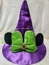 Disney Halloween Hat - Minnie Witch With Ears And Spiderweb YOUTH NWT