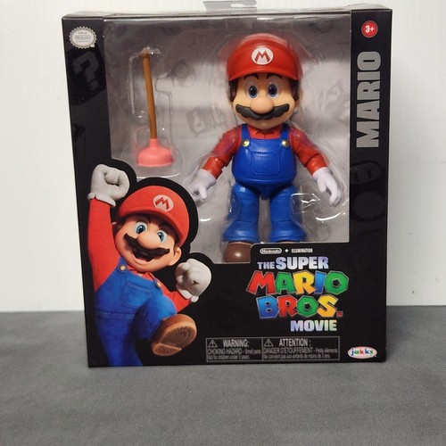 Jakks 2023 Nintendo The Super Mario Bros 4" Mario Poseable Action Figure - Picture 2 of 11