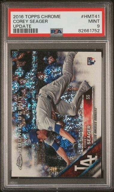COREY SEAGER 2016 Topps Chrome Update #HMT41 PSA 9 MINT RC