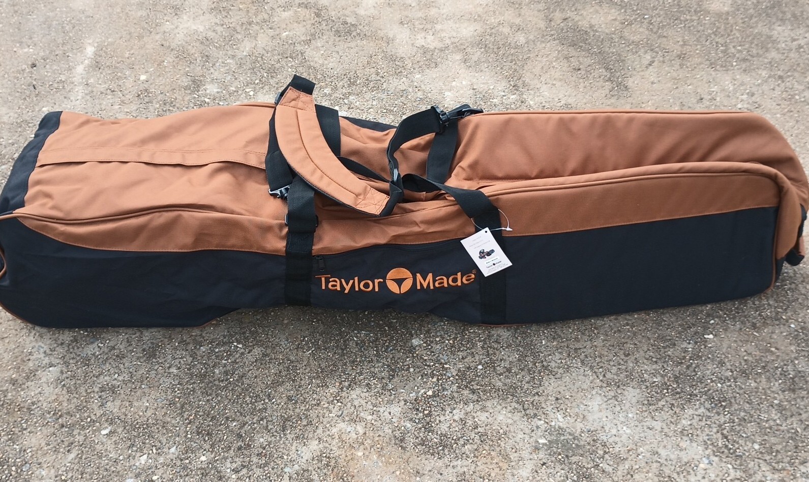 Taylormade Golf Bag Club Travel Case Carry Rolling Flight Bag Brown