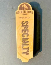 Golden Road Brewing "Specialty" Wood 8.25" Beer Tap Handle
