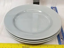 3 DASH OF THAT  Solid Blue Gray 9" Snack / Salad / Dessert Plates