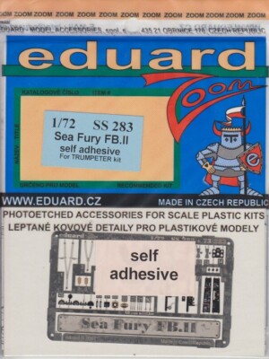 eduard Hawker Sea Fury FB.II S.A.interior Ätzteile 1:72 Modell-Bausatz Trumpeter