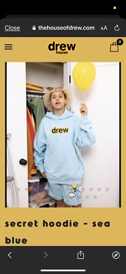 史上最も激安】 drew blue sea - hoodie secret house - パーカー 引きクーポン発行中 house drew secret blue sea - hoodie パーカー
