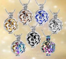 New Heart Tree Of Life Locket Urn Cremation Keepsake Ashes Memorial Necklace