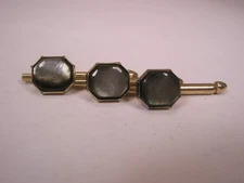 5/16" Gray Octagons Vintage SWANK Formal Tuxedo Groom Prom Shirt Stud set c366