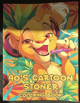 90s Cartoon Stoner Coloring Book: ADULTS ONLY NEW (READ)