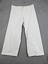 Madewell Pants Womens 33 White Curvy Emmett Wide-Leg Denim Fair Trade Cotton