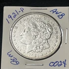 1921-P Morgan Silver Dollar AU Brilliant