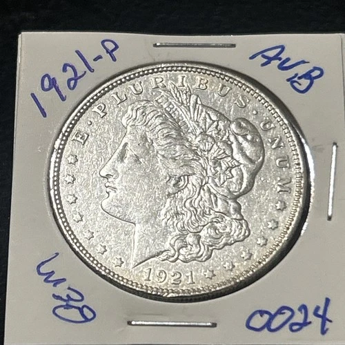 1921-P Morgan Silver Dollar AU Brilliant
