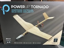 Powerup Tornado Smartphone Controlled Balsa Wood Airplane Kit Nib Powerup Tornado Smartphone Controlled Balsa Wood Airplane Kit Nib