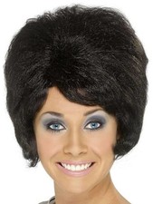 60's Beehive Wig in Black