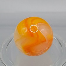 .57" Vintage Peltier NLR Swirl Rainbo Translucent Opalescent Base- Q161