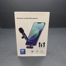 Wireless Lavalier Microphone Audio Video Recording Mini Mic For iPhone