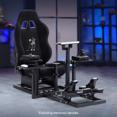 Dardoo Flight Simulator Cockpit mit Schwarzem Sitz Fit HOTAS Warze T80 T150 Xbox
