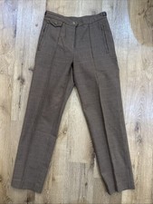 90s Ralph Lauren 8 Petite Houndstooth Plaid Equestrian Riding Pants Women 2p