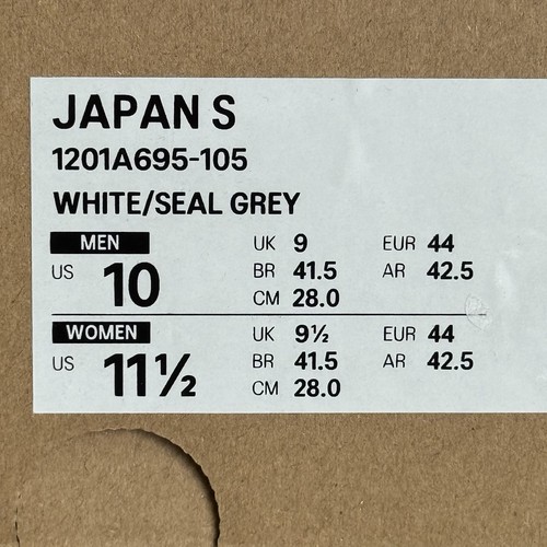 ASICS Japan S Men’s Size 10 Sportstyle Sneakers White/Seal Grey 1201A695-105 - Picture 12 of 14