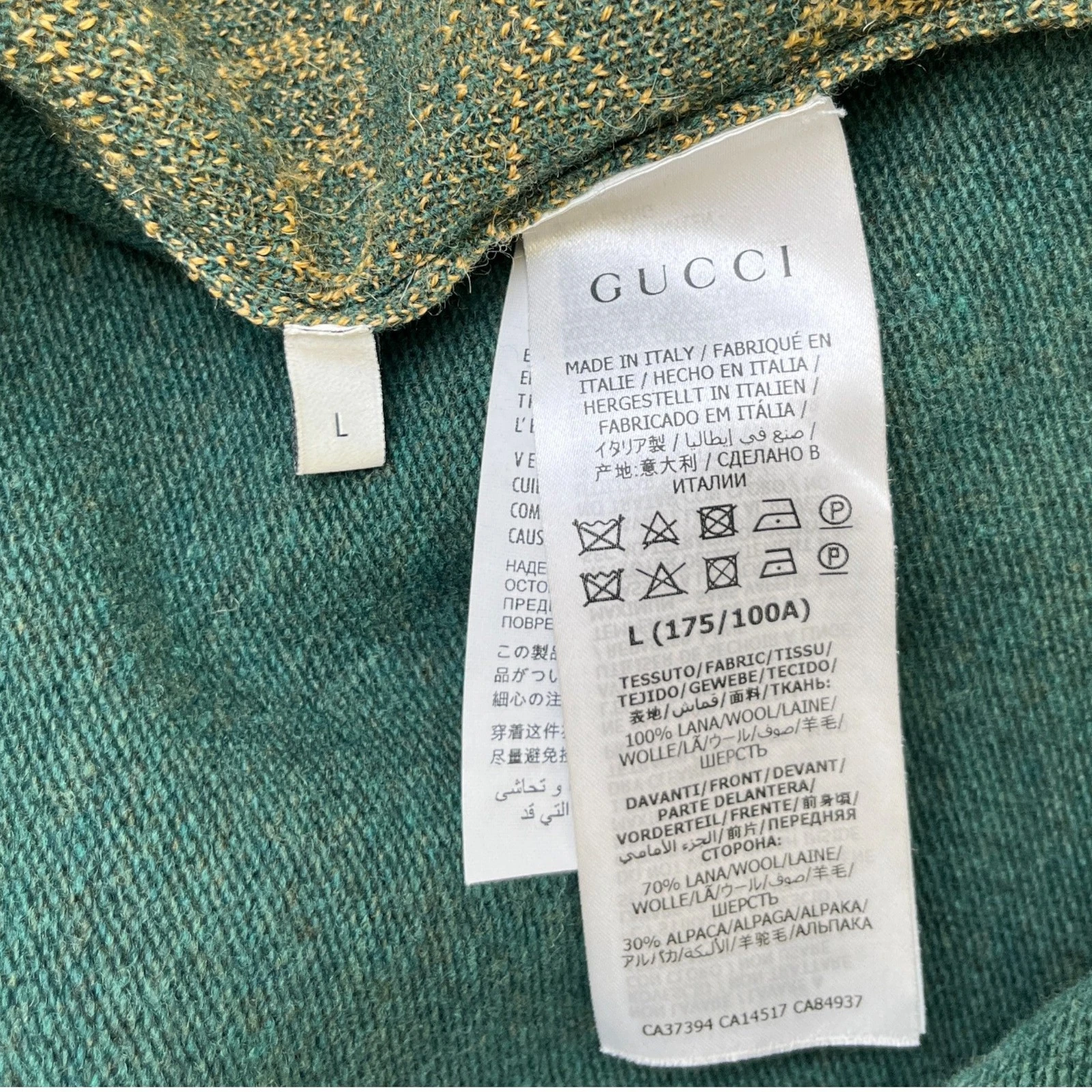 Maglione Gucci Uomo GG Supreme Verde L