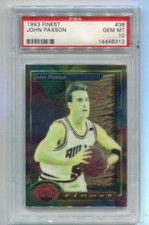 1993 Topps Finest - JOHN PAXSON - Card #38 - CHICAGO BULLS  PSA 10  Pop 1