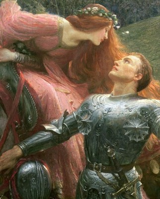 La Belle Dame Sans Merci, Frank Dicksee 16''X20'' GLOSSY POSTER PRINT