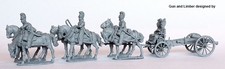 28mm Napoleonic Bavarian 6 Horse Limber w 12p...