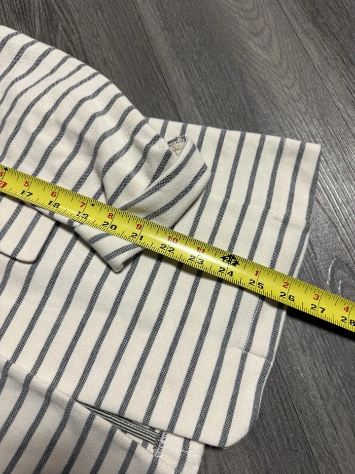 Blazer tejido A by Anthropologie para mujer talla S gris marfil rayas nuevo con etiquetas Foto 4 de 4