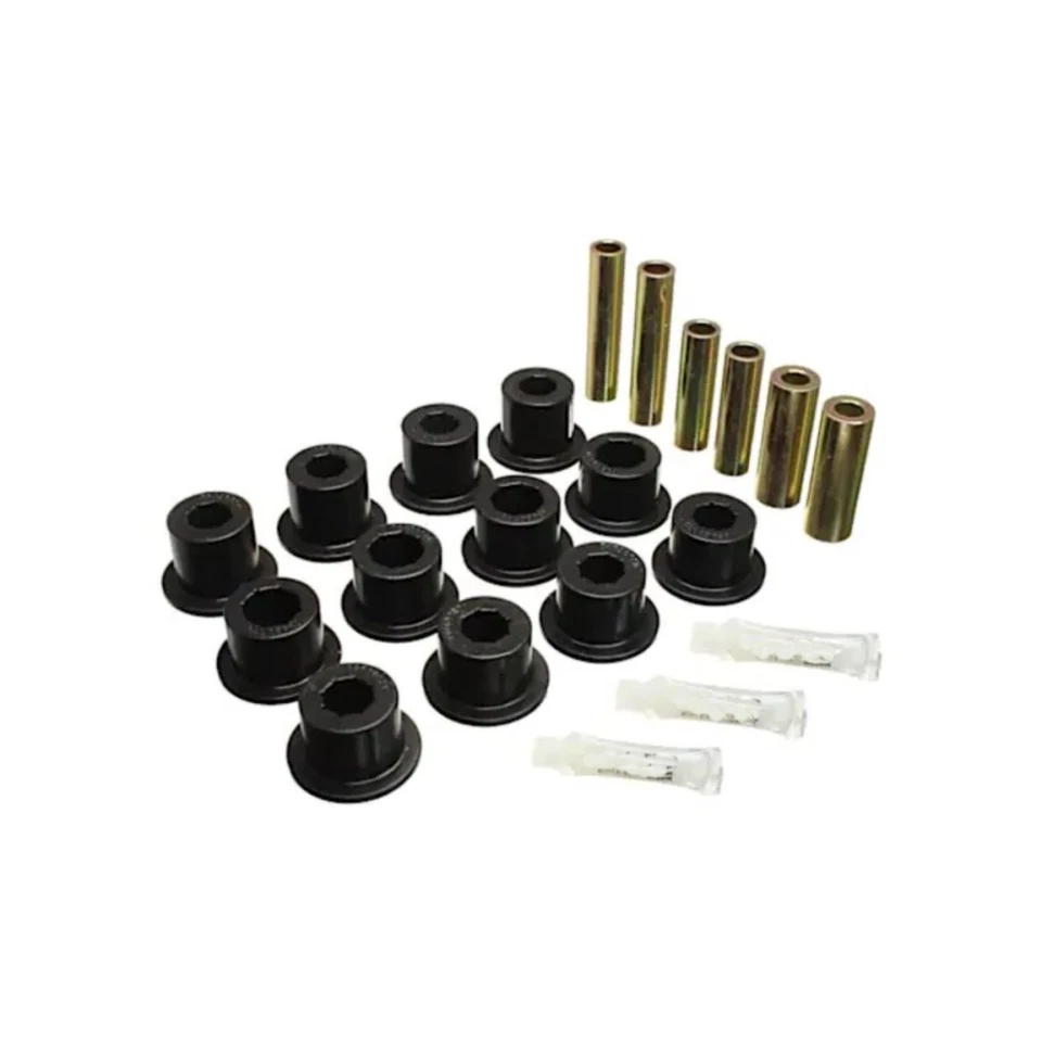 Juego de bujes de resorte de hoja trasero negro suspensión energética para Toyota Tundra 2007-2021 Foto 3 de 4