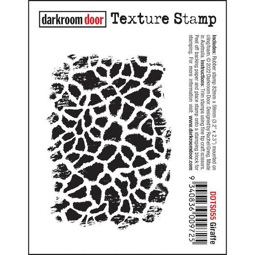 Darkroom Door Texture Cling Rubber Stamp - DDTS055 Giraffe