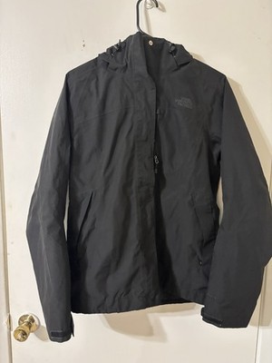 The North Face 3-in-1 Hooded Zip Jacket Black Size M Nylon Shell