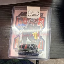 Panini Prizm 2021 Rhamondre Stevenson Rookie Card #367 New England Patriots. rookie card picture