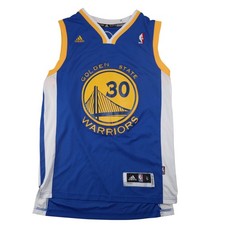 Adidas Golden State Warriors #30 Stephan Curry Mens Small Sewn Basketball Jersey