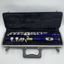 SLADE Blue Flute 16 Closed Holes C Key With Bundy Case
