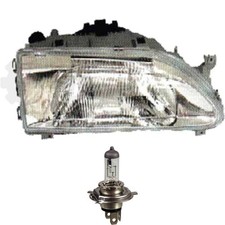 Halogen Scheinwerfer rechts für Renault R19 6.H4 ohne Motor inkl. Lampen 1381287