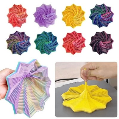 Expanded Sensory Fidget Star Toys 3D Printed, Handle Fractal Hexagon,Anti-Stress