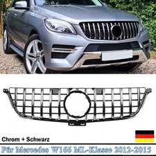 PANAMERICANA GT OPTIK Für Mercedes W166 ML 12-15 Kühlergrill Chrom Schwarz Grill PANAMERICANA GT OPTIK Für Mercedes W166 ML 12-15 Kühlergrill Chrom Schwarz Grill