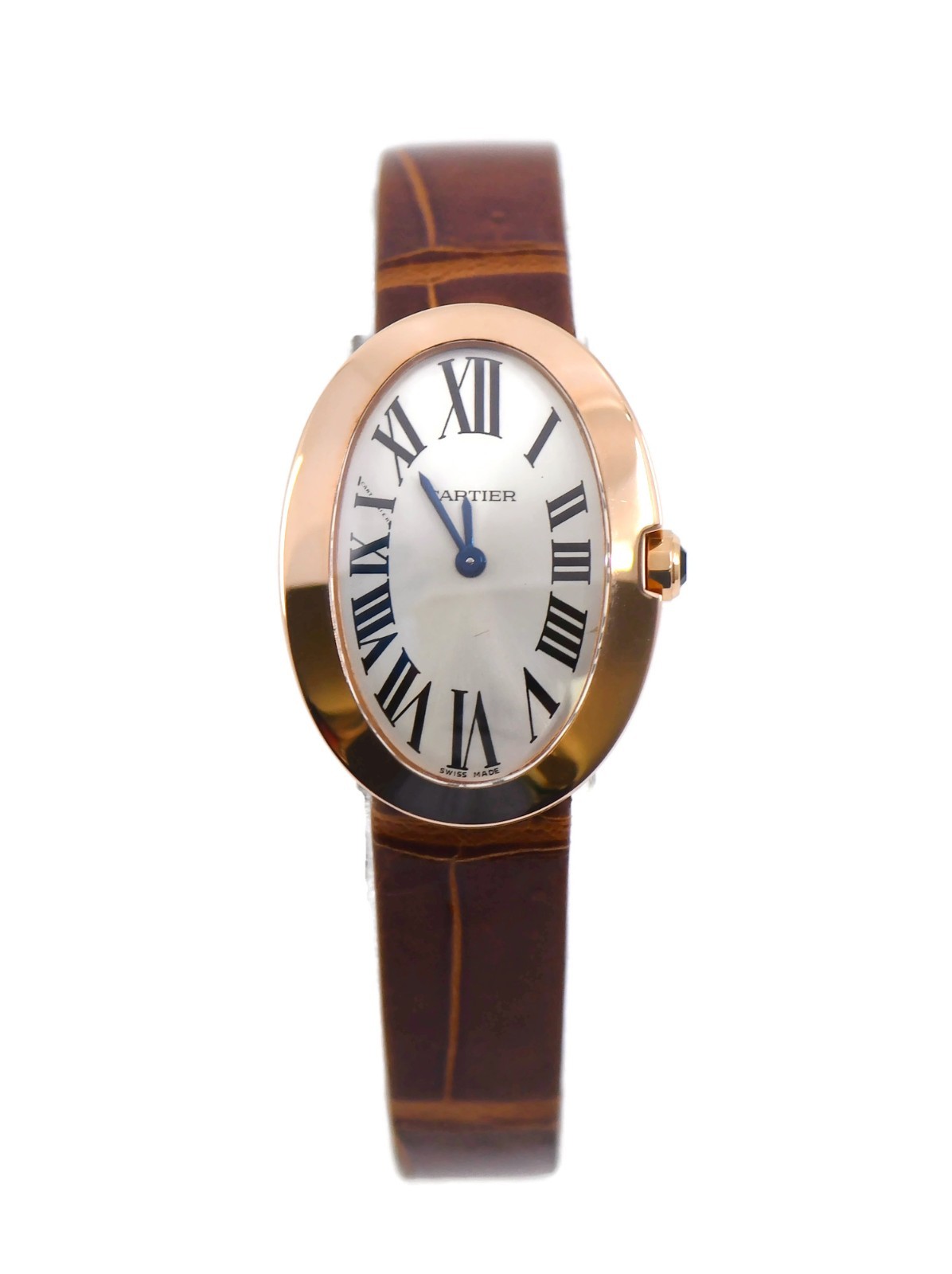 Cartier Baignoire 18K Rose Gold Luxury Watch Ref W8000007