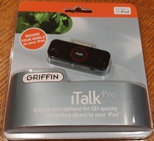 Griffin iTalk Pro Voice Recorder microphone 2nd Gen nano iPod 2007 NEW SEALED