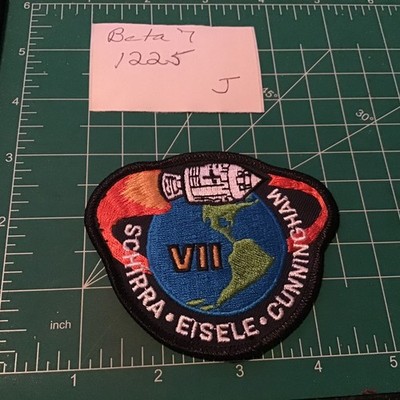 Apollo 7 Space Mission SCHIRRA EISELE CUNNINGHAM Patch