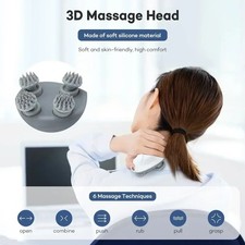 Electric Scalp Head Massager Red Light Therapy Antistress Relax Body Massage