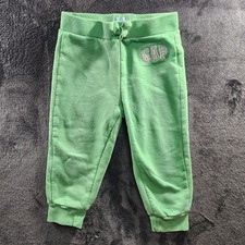 Baby Gap Green Logo Sweatpants Toddler Boys Girls Size 2 Years Joggers
