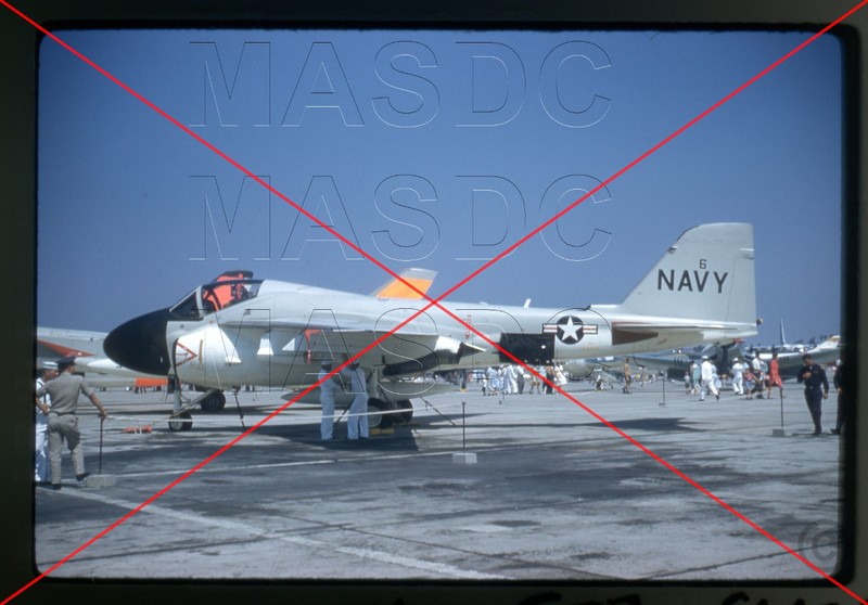A060 - 35mm Kodachrome Aircraft Slide - A2F-1 Intruder 148616 NAS Los Al - 1961