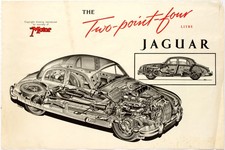 Vintage Advertisement - Jaguar 2.4 Litre Cutaway Drawing The Motor Magazine 1950