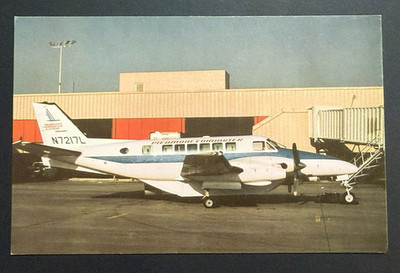 Piedmont Commuter Beechcraft C99 N7217L Aircraft Postcard