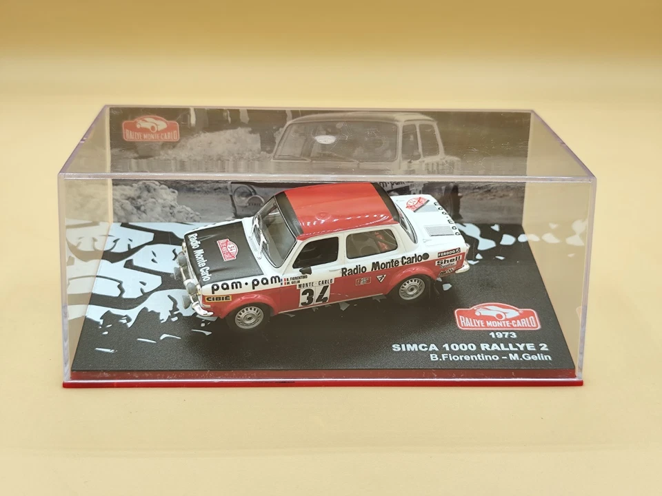 1/43 Simca 1000 Rallye 2 #34 Rallye Monte Carlo 1973 Fiorentino IXO Altaya - Photo 3/3